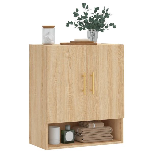 vidaXL Wandschrank Sonoma-Eiche 60x31x70 cm Holzwerkstoff