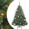 vidaXL K&uuml;nstlicher Weihnachtsbaum mit 150 LEDs Gr&uuml;n 150 cm PE und PVC