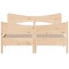 vidaXL Massivholzbett ohne Matratze 135x190 cm Kiefernholz