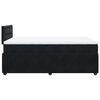 vidaXL Boxspringbett mit Matratze Schwarz 120x190 cm Samt