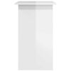 vidaXL Schreibtisch Hochglanz-Wei&szlig; 80x45x74 cm Holzwerkstoff