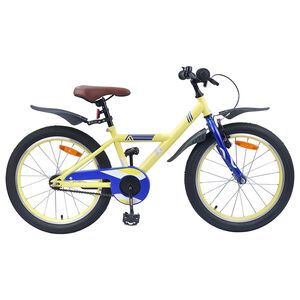 vidaXL Kinderfahrrad 18 Zoll f&uuml;r 5-7 Jahre alt Gelb
