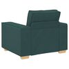 vidaXL Sofa 3 pcs Dunkelgr&uuml;n 220 x 80 x 84 cm Leinenmischgewebe