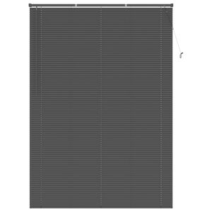 vidaXL Venetianer Jalousie Verstellbar Silber Grau 213 x 160 cm PVC