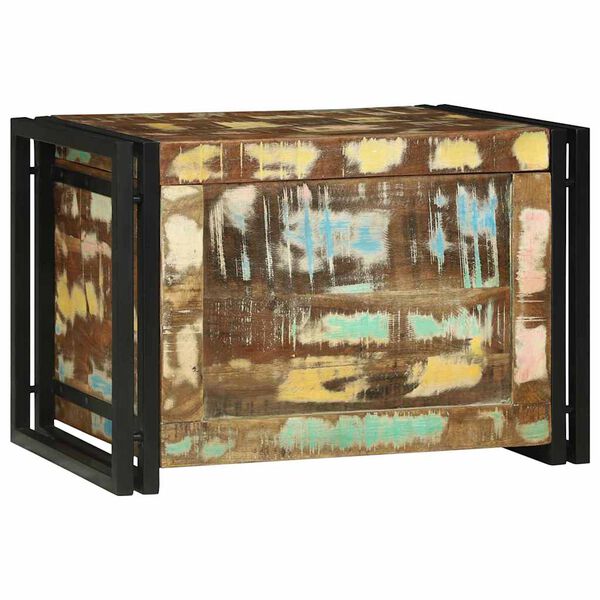 vidaXL Aufbewahrungsbox Braun und Schwarz 60 x 40 x 41 cm Altholz