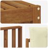 vidaXL Sofagarnituren 6 pcs Natur und Creme Massivholz Akazie