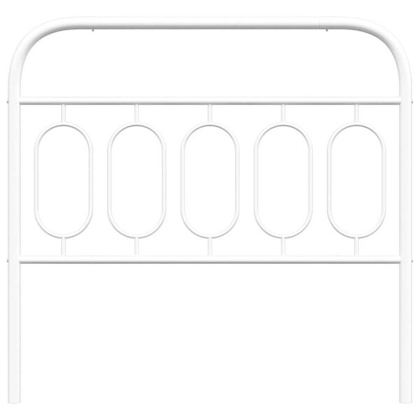 vidaXL Ersatz-Kopfteil Metall Wei&szlig; 100 cm