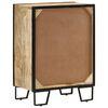 vidaXL Sideboard mit 2 Schubladen 53x31x72 cm Massivholz Mango & Eisen