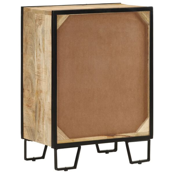 vidaXL Sideboard mit 2 Schubladen 53x31x72 cm Massivholz Mango & Eisen