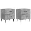 vidaXL Nachttisch 2 Stk. Betongrau 43 x 34,5 x 47,5 cm Holzwerkstoff