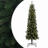 vidaXL K&uuml;nstlicher schlanker Weihnachtsbaum 150 cm 150 LEDs