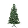 vidaXL Weihnachtsbaum mit 300 LEDs mit St&auml;nder Gr&uuml;n 240 cm PVC