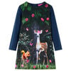 vidaXL Kinderkleid mit Langen &Auml;rmeln Marineblau 116