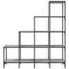 vidaXL Bücherregal Grau Sonoma 122x30x132 cm Holzwerkstoff und Metall
