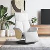 vidaXL Relaxsessel mit Fu&szlig;teil Wei&szlig; Kunstleder