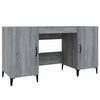 vidaXL Schreibtisch Grau Sonoma 140x50x75 cm Holzwerkstoff