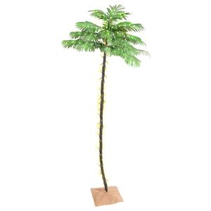vidaXL K&uuml;nstliche Palme mit 252 LEDs Warmwei&szlig; 400 cm