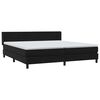 vidaXL Boxspringbett mit Matratze Schwarz 180x210 cm Samt