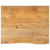 vidaXL Tischplatte mit Baumkante 110x80x2,5 cm Massivholz Mango