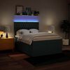 vidaXL Boxspringbett mit Matratze Blau 140x190 cm Stoff