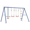 vidaXL Outdoor Schaukelset Mehrfarbig Stahl und PE