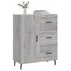 vidaXL Sideboard Grau Sonoma 69,5x34x90 cm Holzwerkstoff