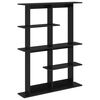 vidaXL Wandregal Schwarze Eiche 102 x 20 x 130 cm Holzwerkstoff