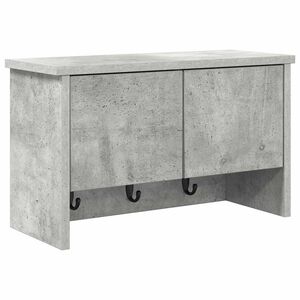 vidaXL Wandmontierter nachttisch mit Regal Beton Grau 50 x 20 x 30 cm