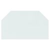 vidaXL Kaminofen Glasplatte Sechseck 100x60 cm