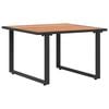vidaXL Couchtisch Schwarz und Braun 55 x 55 x 35 cm