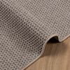 vidaXL Bereichsteppiche Quadratisch LUGO Taupe 120 x 120 cm Polyester