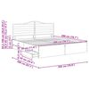 vidaXL Bettrahmen Graues Sonoma 200 x 200 cm Ingenieurs Holz