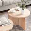 vidaXL Couchtisch 2 pcs Natur Massivholz Kiefer