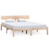 vidaXL Massivholzbett 120x190 cm