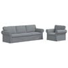 vidaXL Sofa Set 2 stk. Hellgrau Stoff