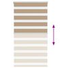 vidaXL Doppelrollo Sandbraun 75x150 cm Stoffbreite 70,9 cm Polyester
