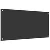 vidaXL Küchenrückwand Dunkelgrau 100 x 50 x 0,6 cm Gehärtetes Glas
