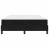 vidaXL Boxspringbett mit Matratze Schwarz 160 x 210 cm Stoff