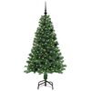 vidaXL K&uuml;nstlicher Weihnachtsbaum mit 150 LEDs mit St&auml;nder Gr&uuml;n 150 cm