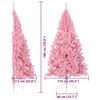 vidaXL K&uuml;nstlicher vorbeleuchteter Weihnachtsbaum Rosa 180 cm PVC
