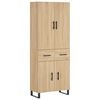 vidaXL Highboard Sonoma-Eiche 69,5x34x180 cm Holzwerkstoff
