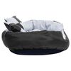 vidaXL Wendbares & waschbares Hundekissen Grau und Schwarz 85x70x20 cm