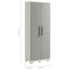 Keter Gartenschrank Wood Grain Creme und Taupe 182 cm