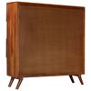 vidaXL Highboard Altholz Massiv 150x40x152 cm