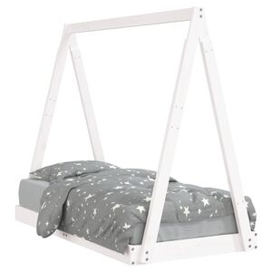 vidaXL Kinderbett Wei&szlig; 70x140 cm Massivholz Kiefer