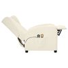 vidaXL Ohrensessel mit Massagefunktion Elektrisch Creme Kunstleder
