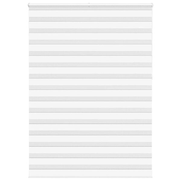 vidaXL Doppelrollo Wei&szlig; 160x230 cm Stoffbreite 155,9 cm Polyester