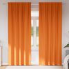 vidaXL Verdunkelungs-Vorhänge mit Ringen 2 pcs Helles Orange