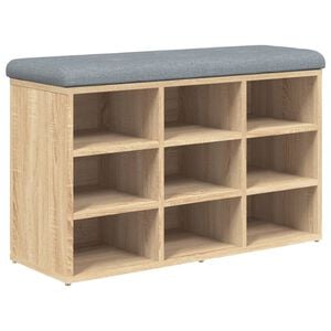 vidaXL Schuhbank Sonoma-Eiche 82 x 32 x 50 cm Holzwerkstoff