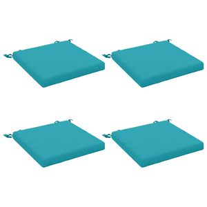 vidaXL 4-teilige Sitzkissen SOEST 4 stk. 100 % Polyester T&uuml;rkis